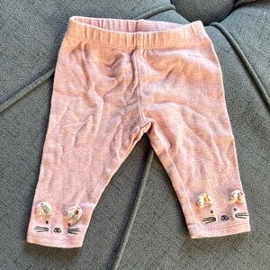 Carter's Pink Cat Ear Leggings